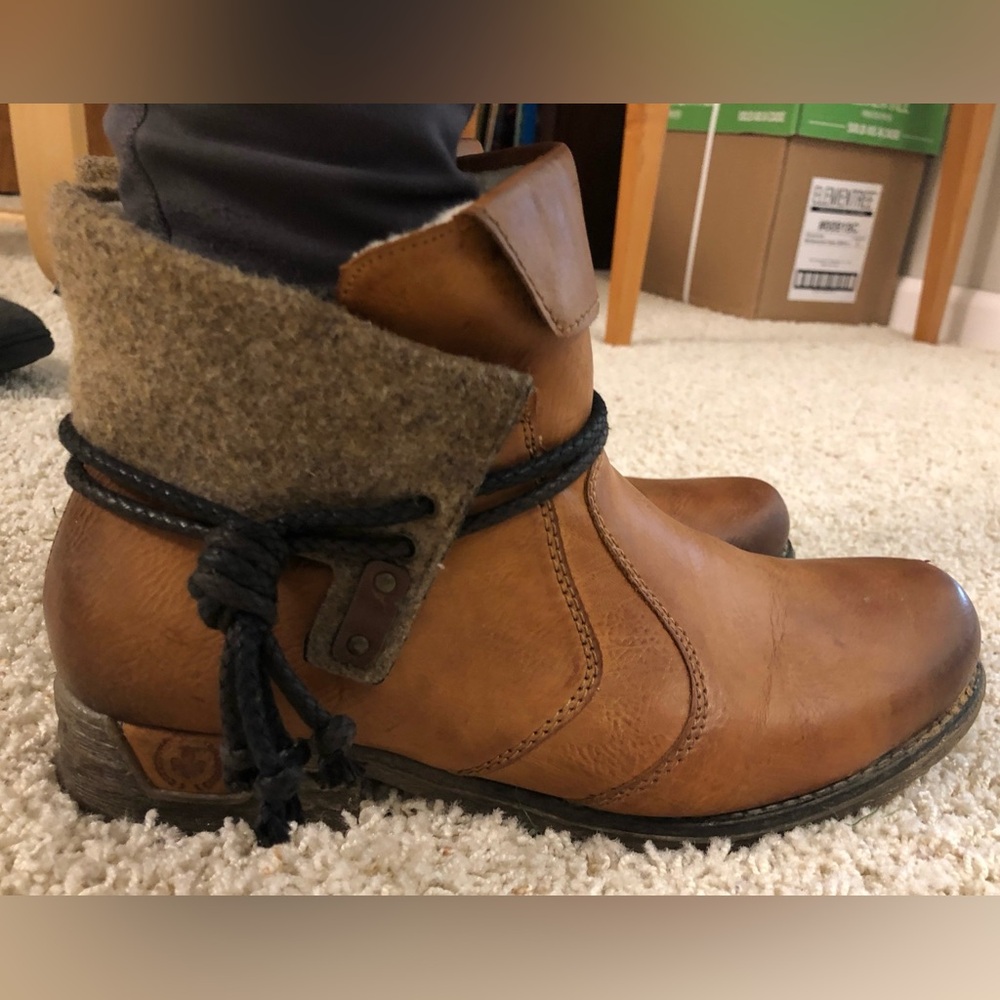 Rieker waterproof boots. Cognac size 41